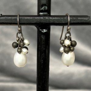 Silver & Pearl Earrings